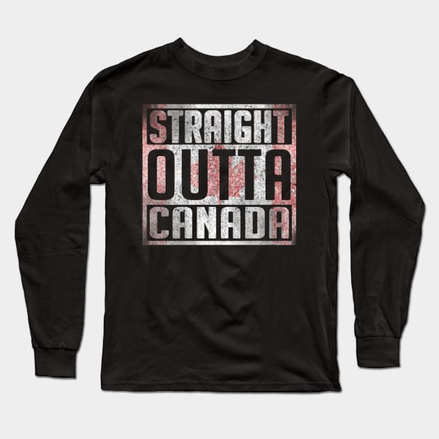 Cool Canadian Flag, Canadian Roots, Canada Long Sleeve T-Shirt by Jakavonis